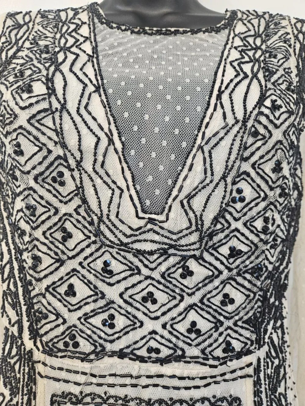 Free People Valentina Beaded Mini Dress